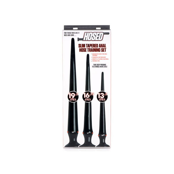 Slim Tapered Anal Hose Training Set