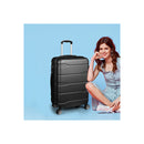 Expandable Luggage Black 24 Inches