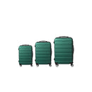3Pcs Luggage Sets Suitcase Green