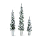Snow Flocked Artificial Christmas Trees Indoor Holiday Decoration