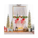 Snow Flocked Artificial Christmas Trees Indoor Holiday Decoration