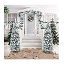 Slim Snow Flocked Christmas Tree For Home Decoration And Gift