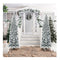 Slim Snow Flocked Christmas Tree For Home Decoration And Gift