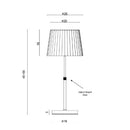 Sofie Height Adjustable Table Lamp