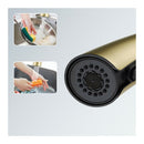 Solid Brass Pull Out Kitchen Sink Mixer Tap Swivel Basin 2 Spray