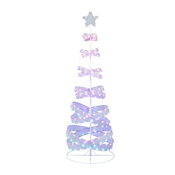 210 Cm Outdoor  Spiral Christmas TreeWith 341 Led Lights