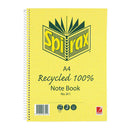 Spirax 811 Recycled Notebook A4 240 Page Pack Of 5