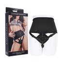 Sportsheets High Waisted Corset Strap On Black Adjustable Strap On