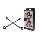 Sportsheets Velvet Noir Adjustable Hog Tie And Cuff Set Black