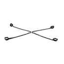 Sportsheets Velvet Noir Adjustable Hog Tie And Cuff Set Black