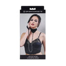 Sportsheets Velvet Noir Collar And Leash Black Restraint And Leash