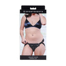 Sportsheets Velvet Noir Strap On Black Adjustable Strap On Harness