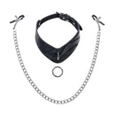 Sportsheets Velvet Noir Collar And Removable Clamps