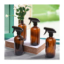 4X 500Ml Amber Glass Spray Bottles Trigger