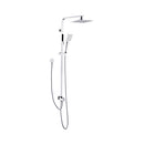 200Mm Rainfall Shower Head Set Square Handheld Head Brass Diverter