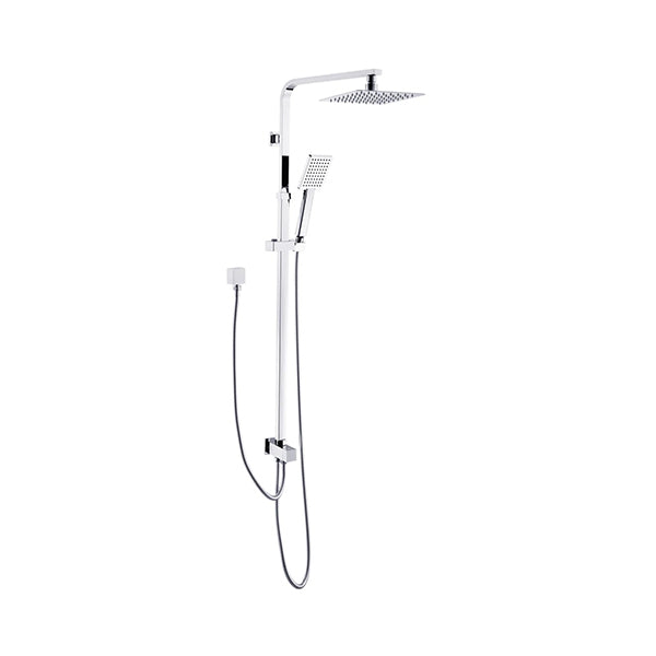 200Mm Rainfall Shower Head Set Square Handheld Head Brass Diverter