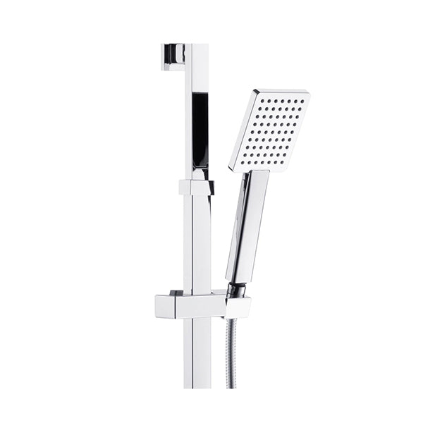 200Mm Rainfall Shower Head Set Square Handheld Head Brass Diverter