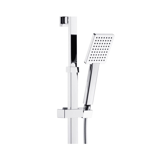 200Mm Rainfall Shower Head Set Handheld Brass Diverter With Wall Taps