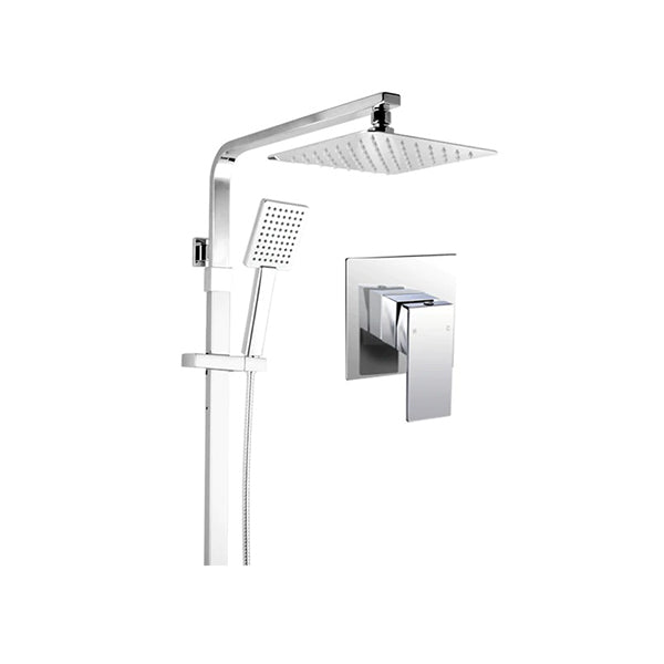 200Mm Square Shower Head Set Handheld Head With Shower Mixer Tap