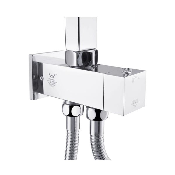 200Mm Square Shower Head Set Handheld Head With Shower Mixer Tap