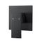 Square 200Mm Rainfall Shower Head Set Top Bottom Inlet Wall Tap Black