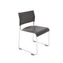 Stackable Polypropylene Sled Base Visitor Chair Black