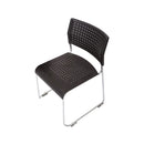 Stackable Polypropylene Sled Base Visitor Chair Black