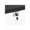 Glass Display Cabinet Lockable Storage 2 Tier Shelf 2 Door