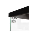 Glass Display Cabinet Lockable Storage 2 Tier Shelf 2 Door
