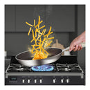 Stainless Steel 30Cm 34Cm Frying Pan Induction Non Stick Interior