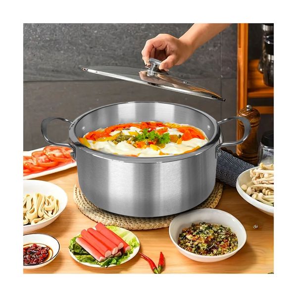 Stainless Steel 32Cm Casserole With Lid Induction Cookware