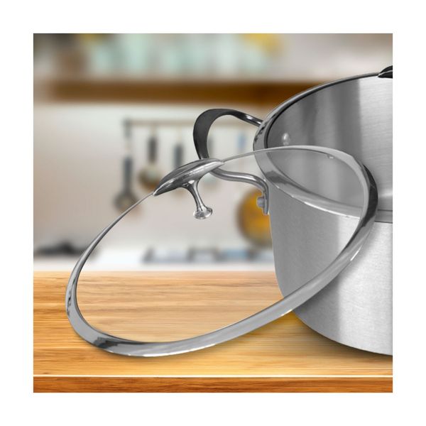Stainless Steel 32Cm Casserole With Lid Induction Cookware