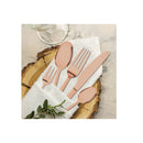 Stainless Steel Cutlery Set Glossy Knife Rose Gold