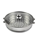 Stainless Steel Steamer Meat Vegetable Silver