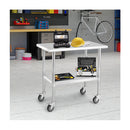 915Mm Stainless Steel Table Cart With 4 Universal Wheels For Kitchen