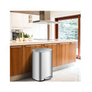 Stainless Steel Trash Can With Removable Inner Bucket For Home Use