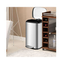 Stainless Steel Trash Can With Removable Inner Bucket For Home Use