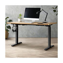 Standing Desk Dual Motor Adjustable Motorised White&Oak 150cm