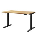 Standing Desk Dual Motor Adjustable Motorised White&Oak 150cm
