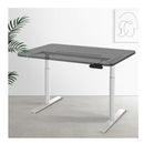 Standing Desk Sit Stand Motorised Adjustable Frame Only Dual Motor White