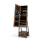 Standing Mirror Jewelry Cabinet With Drawer And Wheels
