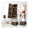 Standing Mirror Jewelry Cabinet With Drawer And Wheels