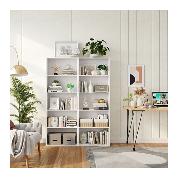 Standing Shelf With 5 Open Levels For Living Room