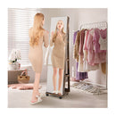 163 Cm Standing Jewelry Organizer With Built In Makeup Mirror