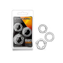 Stay Hard Beaded Cockrings Set Of 3 Sizes