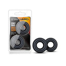 Stay Hard Donut Rings Oversized Black Large Cock Rings Set Of 2