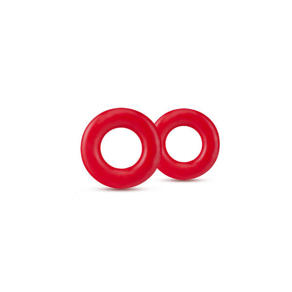Stay Hard Donut Rings Red Cock Rings Set Of 2