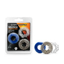 Stay Hard Triple Stretch Coloured Cock Rings Set Of 3