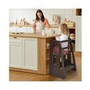 Kids Step Learning Stool with Double Safety Rails for Baby Coffee