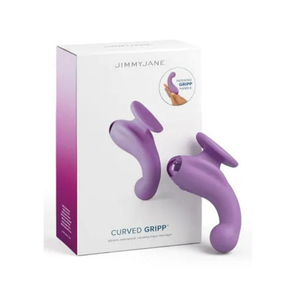 Jimmyjane Curved Gripp Purple Usb Rechargeable Finger Stimulator